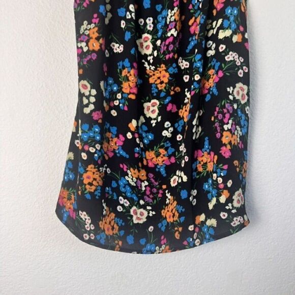 Cabi Carefree Women’s Cami Top Black Colorful Floral Print Tank Top Size Small - Picture 8 of 12